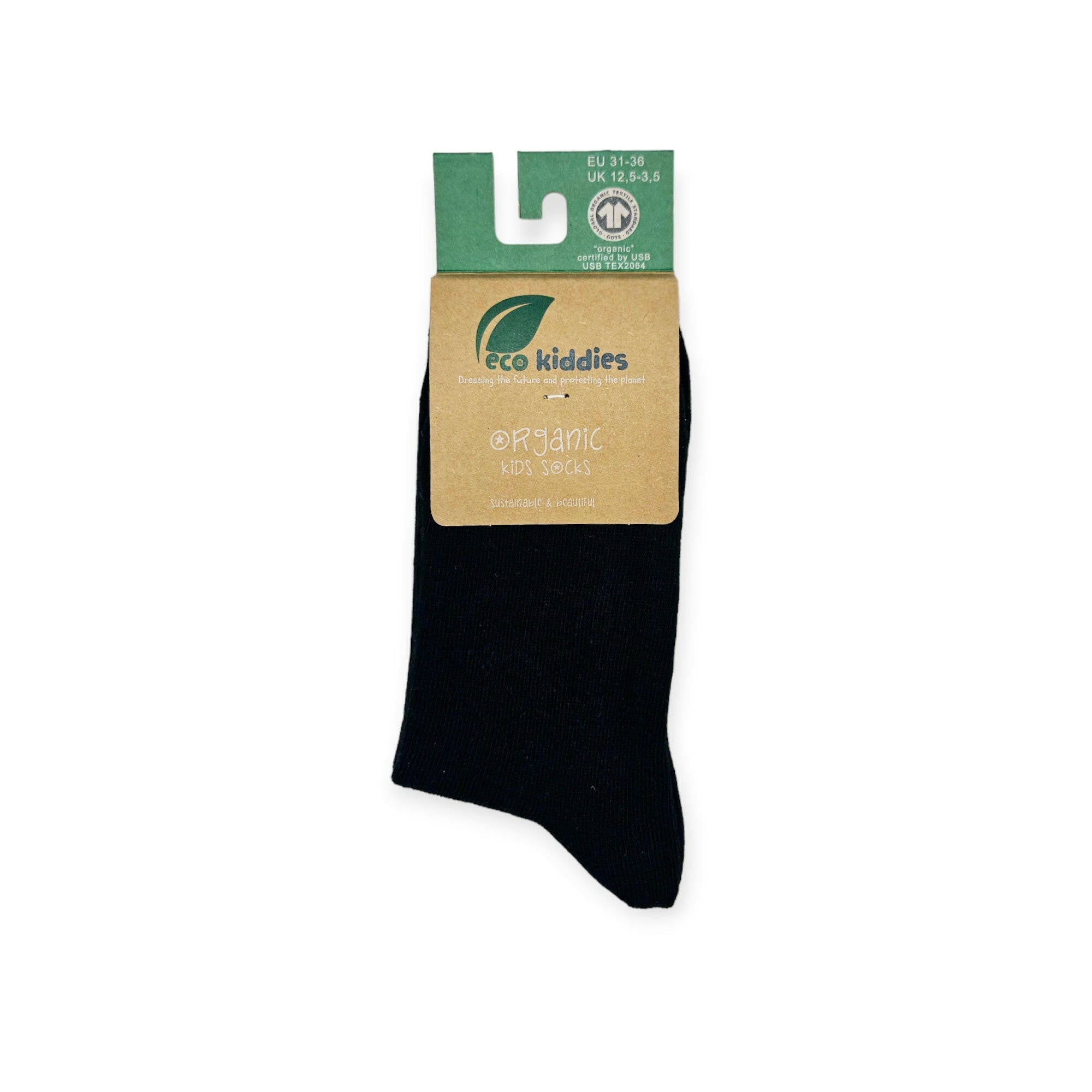 Black School Socks | Organic Cotton Kids Socks