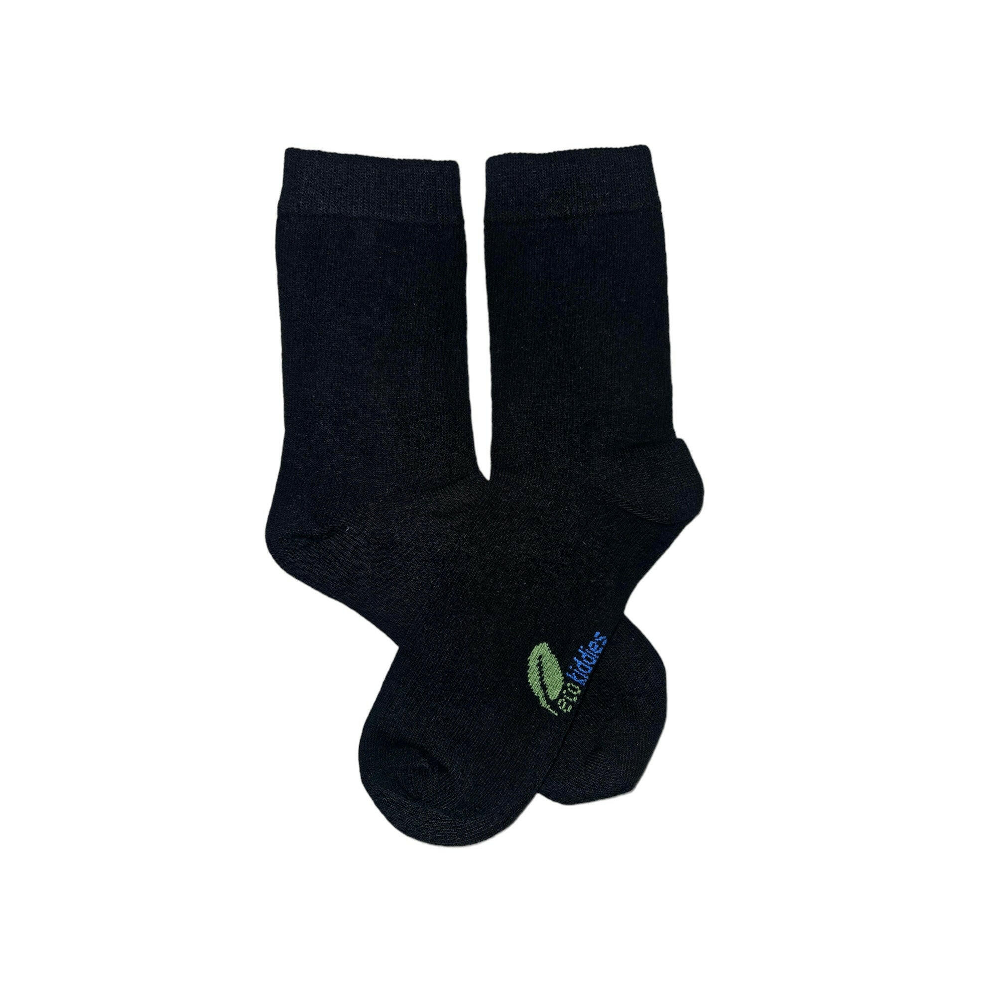 Black School Socks | Organic Cotton Kids Socks