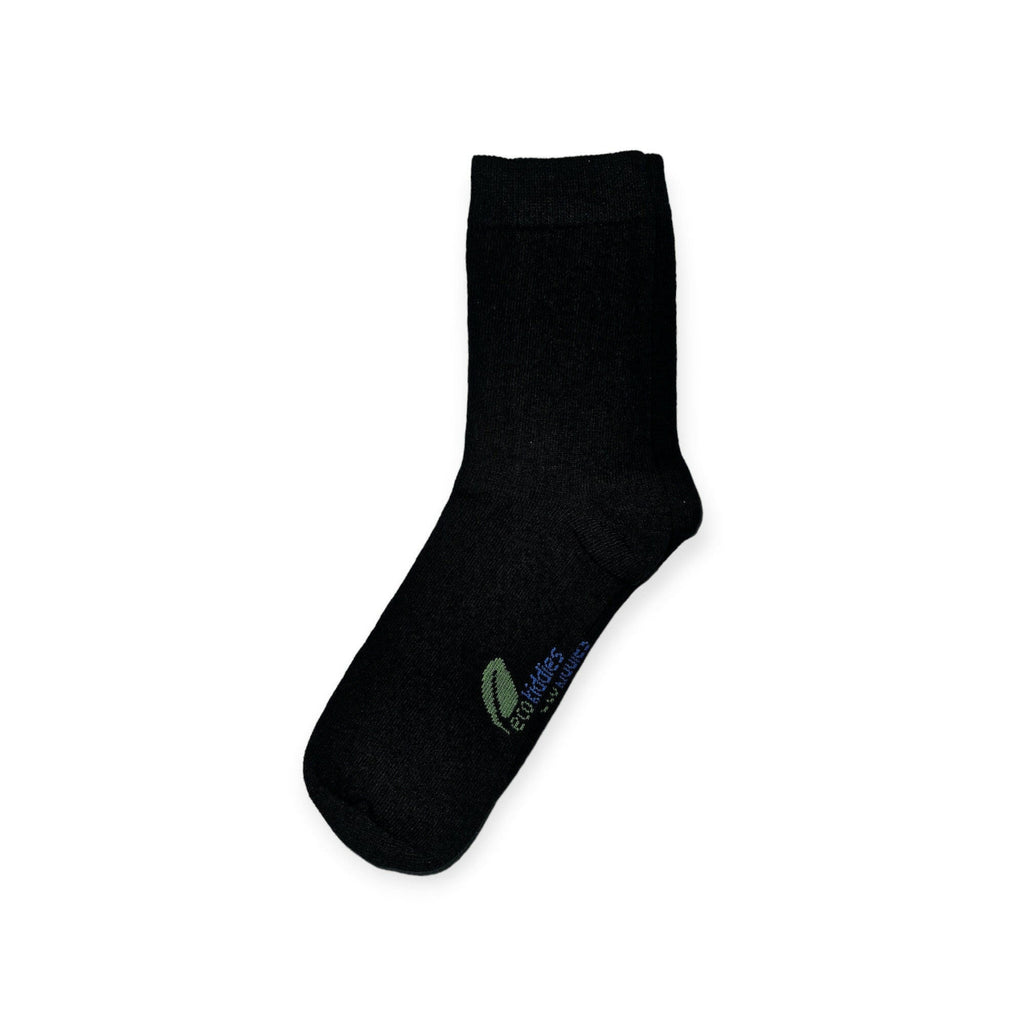 Black School Socks | Organic Cotton Kids Socks