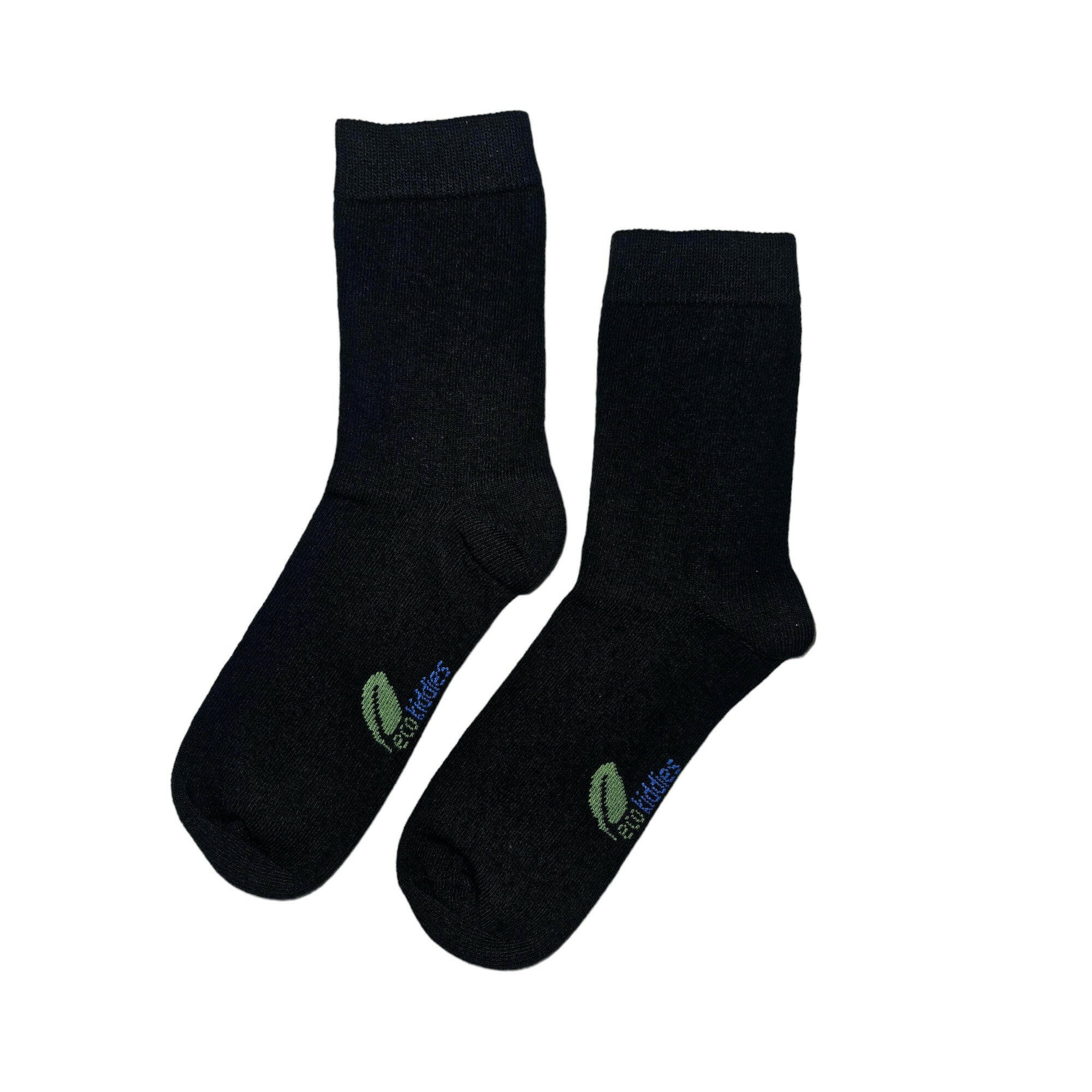 Black School Socks | Organic Cotton Kids Socks