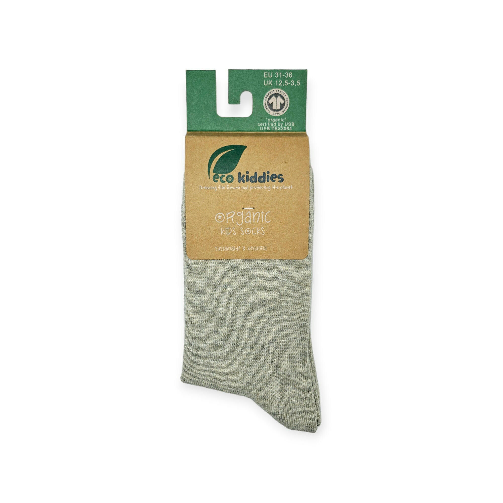 Grey School Socks | Organic Cotton Kids Socks