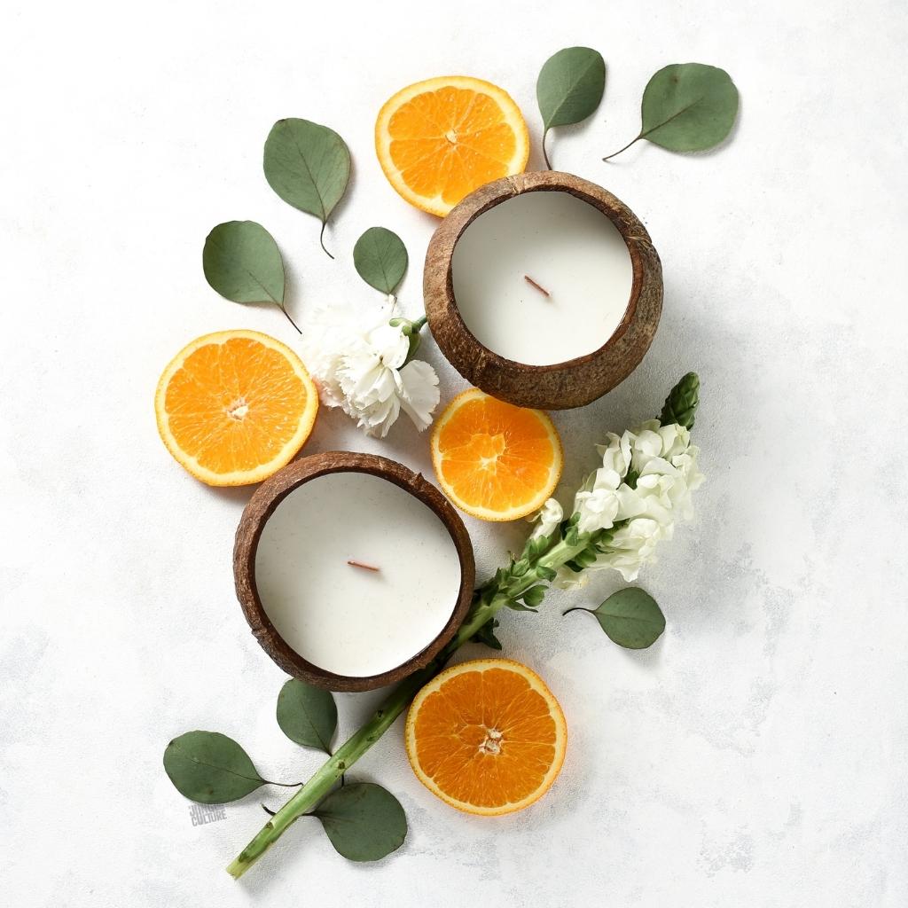Coconut Shell Candle