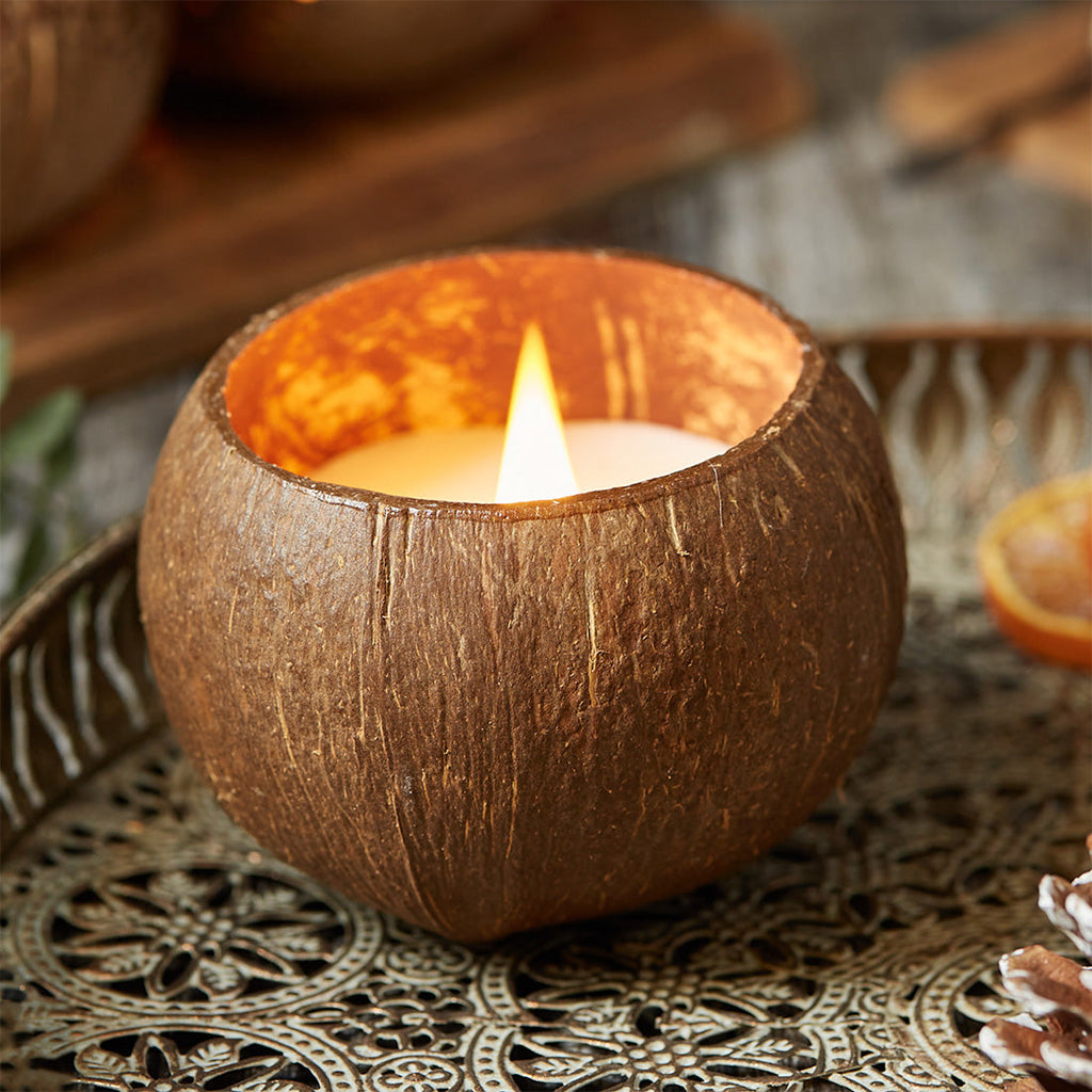 Coconut Shell Candle