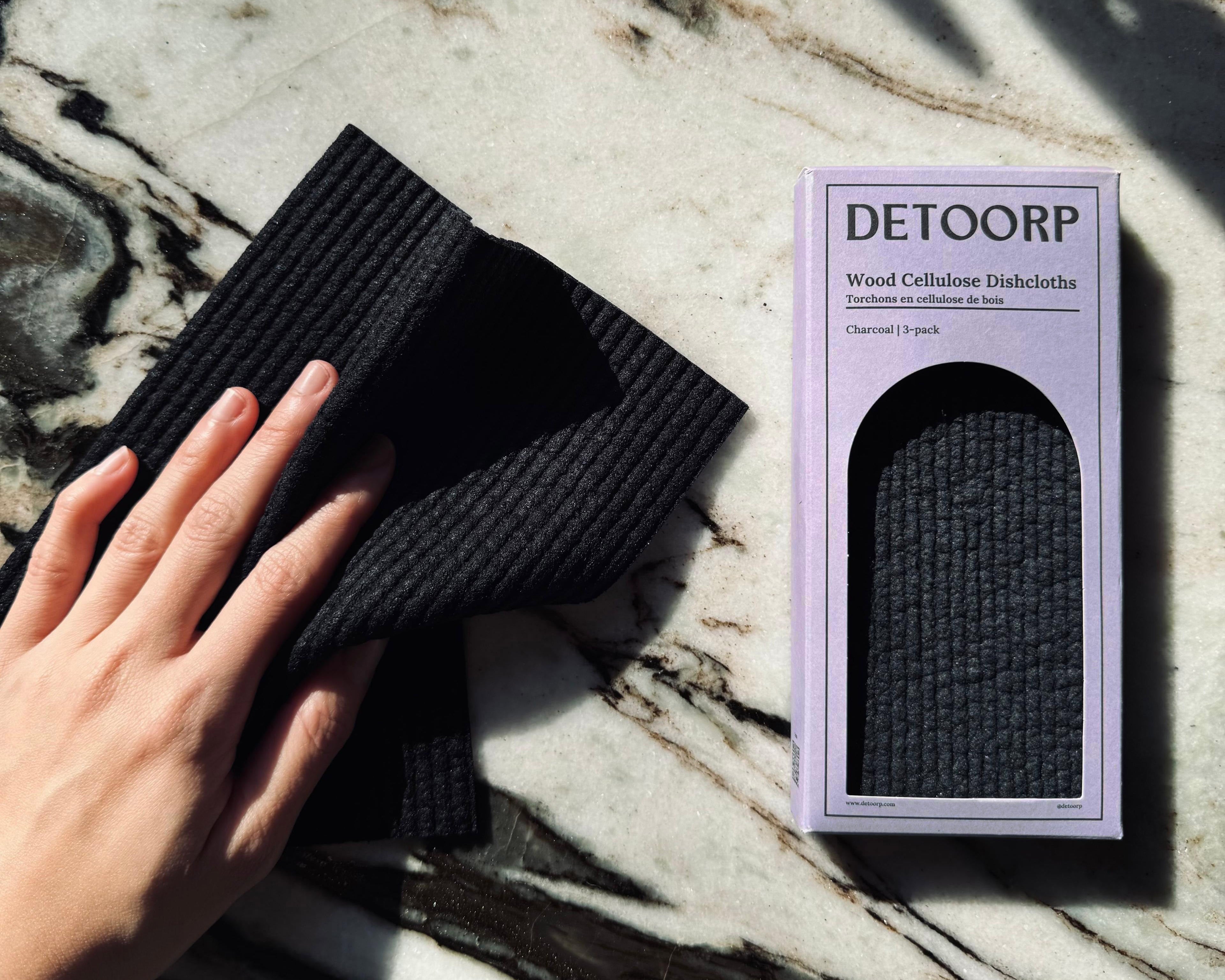 Swedish Dishcloths | Set of 3 | 70% Wood Cellulose & Cotton | Zero Waste