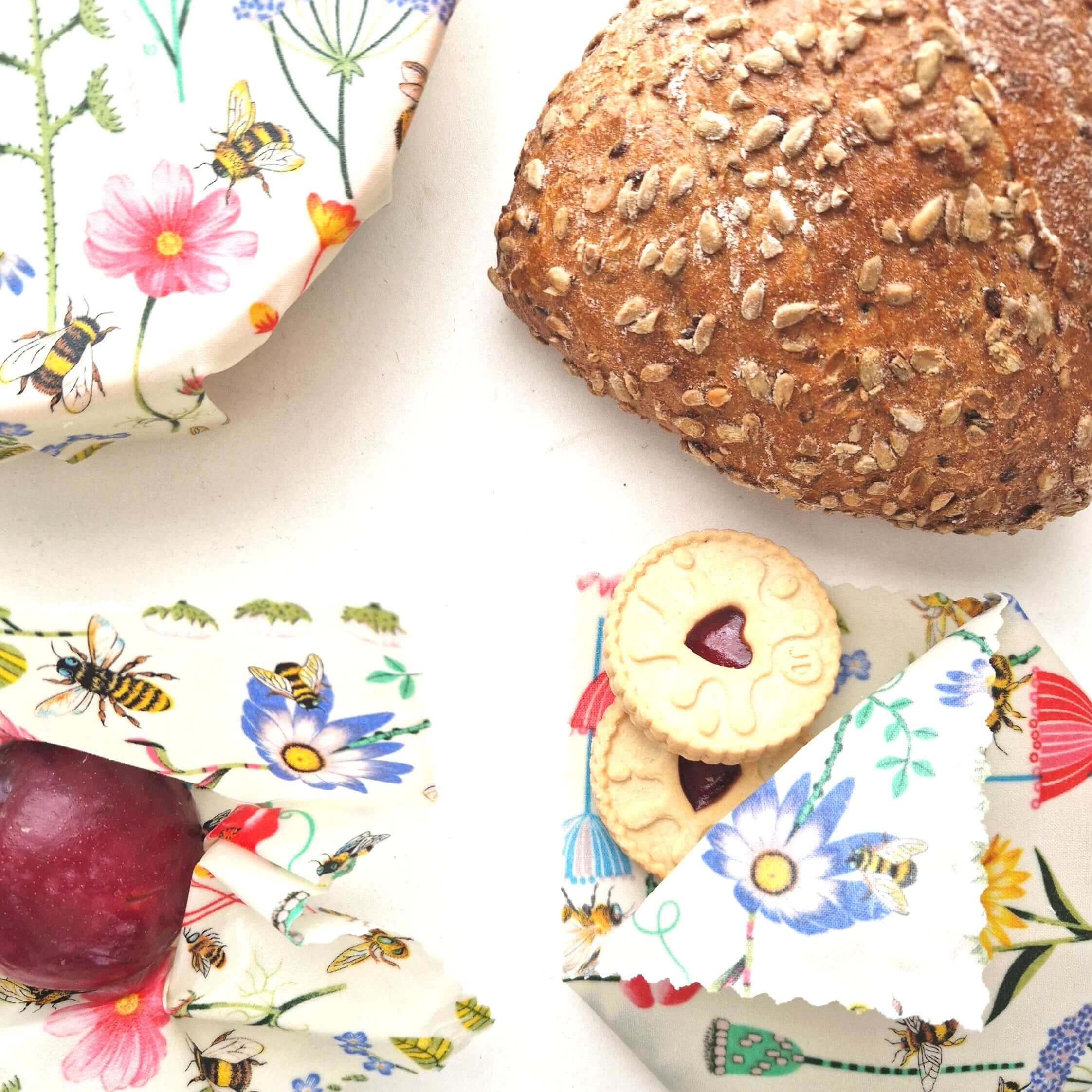 *Set of 3 Handmade Beeswax Wraps | Garden-4