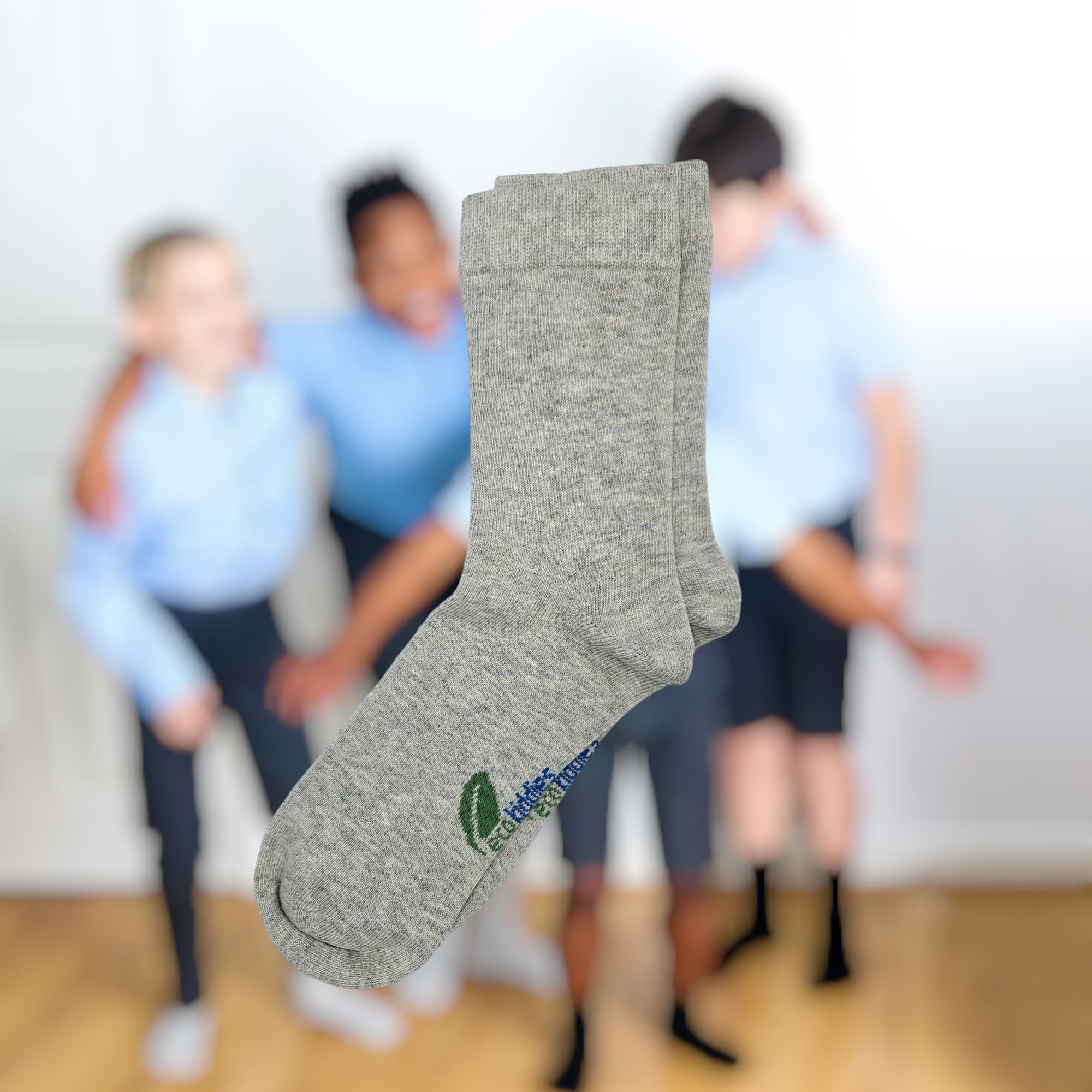 Grey School Socks | Organic Cotton Kids Socks