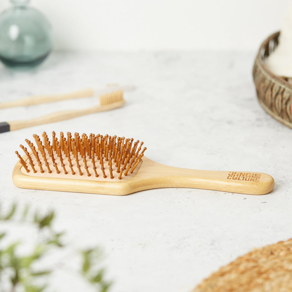 Bamboo Paddle Hairbrush | All Hair Types | Jungle Culture