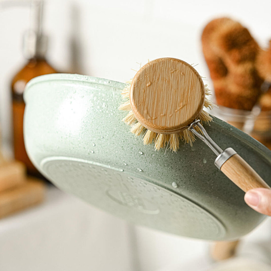 Natural Dish Brush Set | 6-Piece Zero Waste Kitchen Cleaning Set