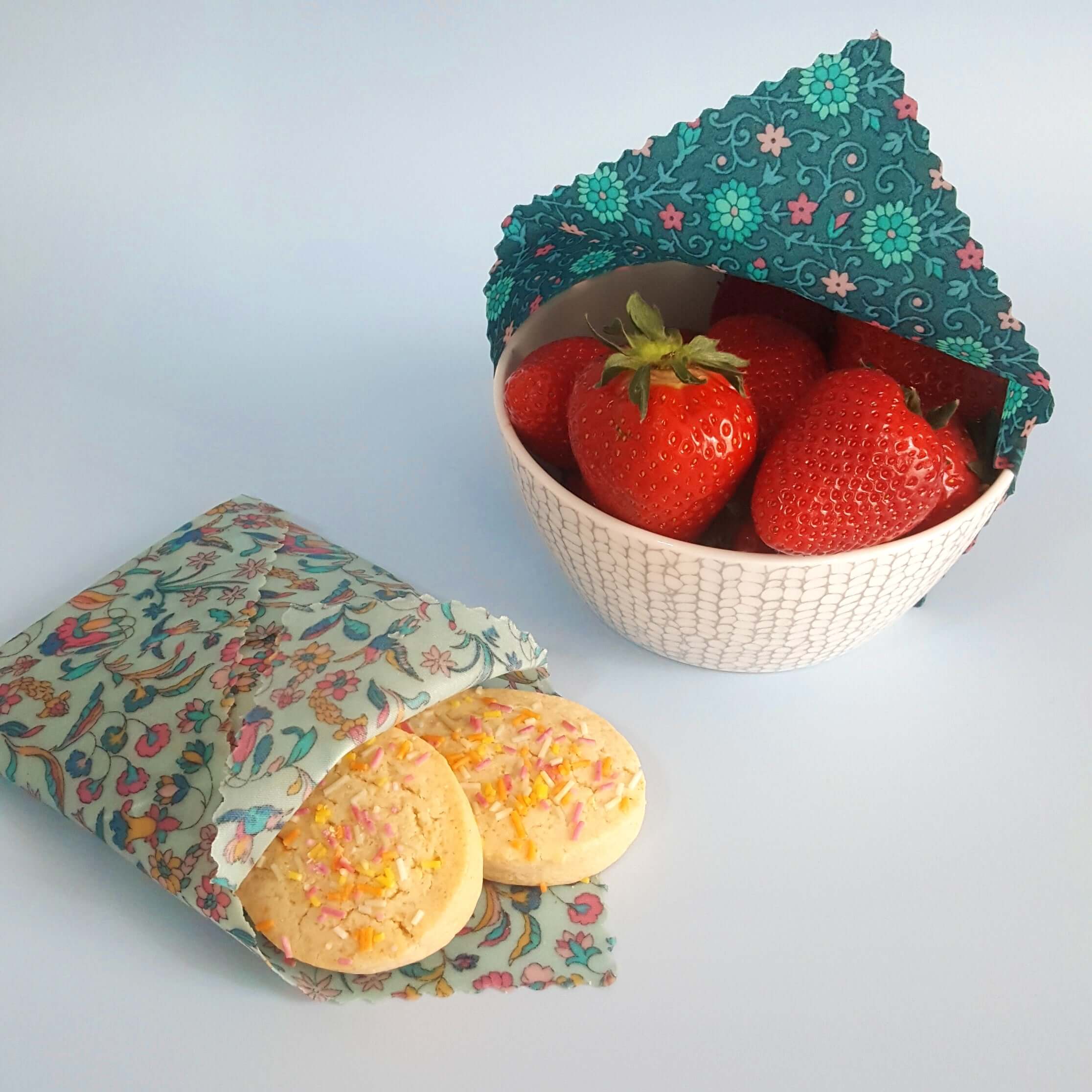 Beeswax Wraps (Set of 3) | Handmade with Liberty Fabric