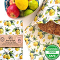 *Beeswax wraps XXL Bread Wrap | Lemons-0