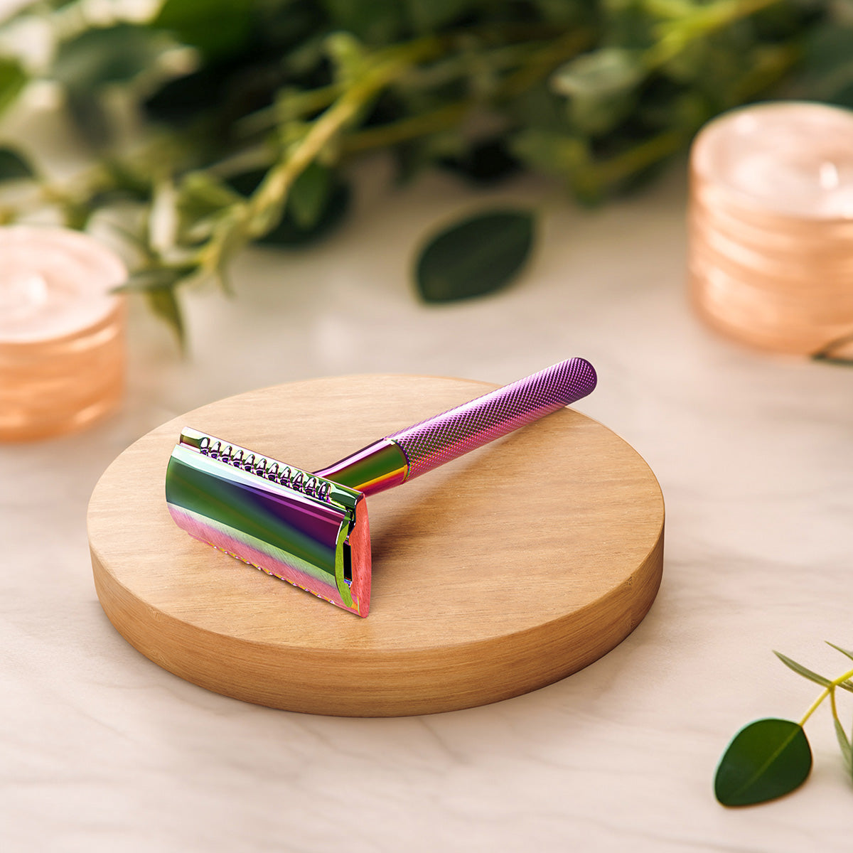 Diamond Grip Safety Razor | Includes 10 Blades