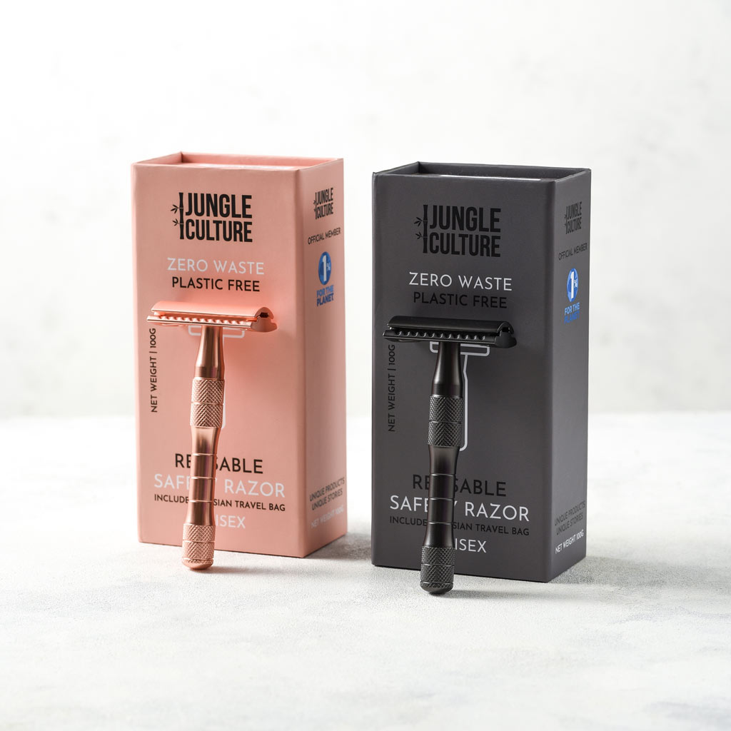 Reusable Safety Razor | Thick Handle | Jungle Culture