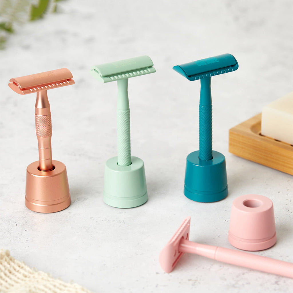 Teal Safety Razor | Limited Edition | Reusable DE Razor | Jungle Culture