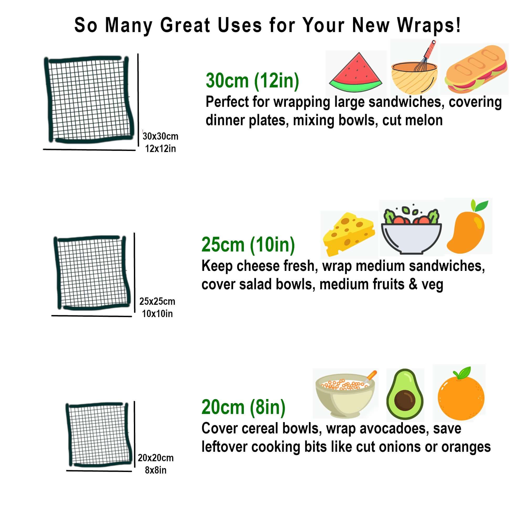 *Set of 3 Handmade Beeswax Wraps | Lemonade-4