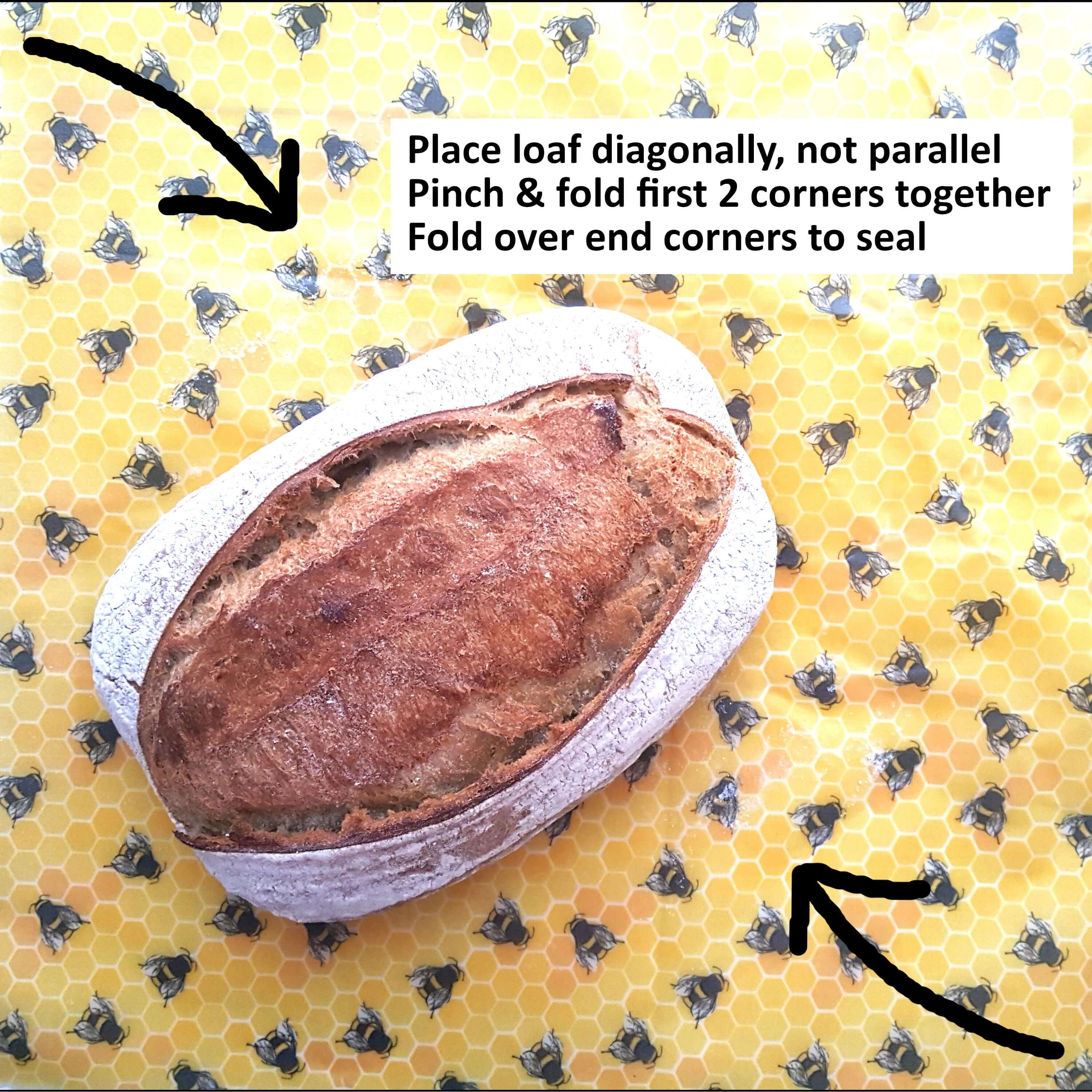 Beeswax Wraps XXL Bread Wrap | Blue Hens