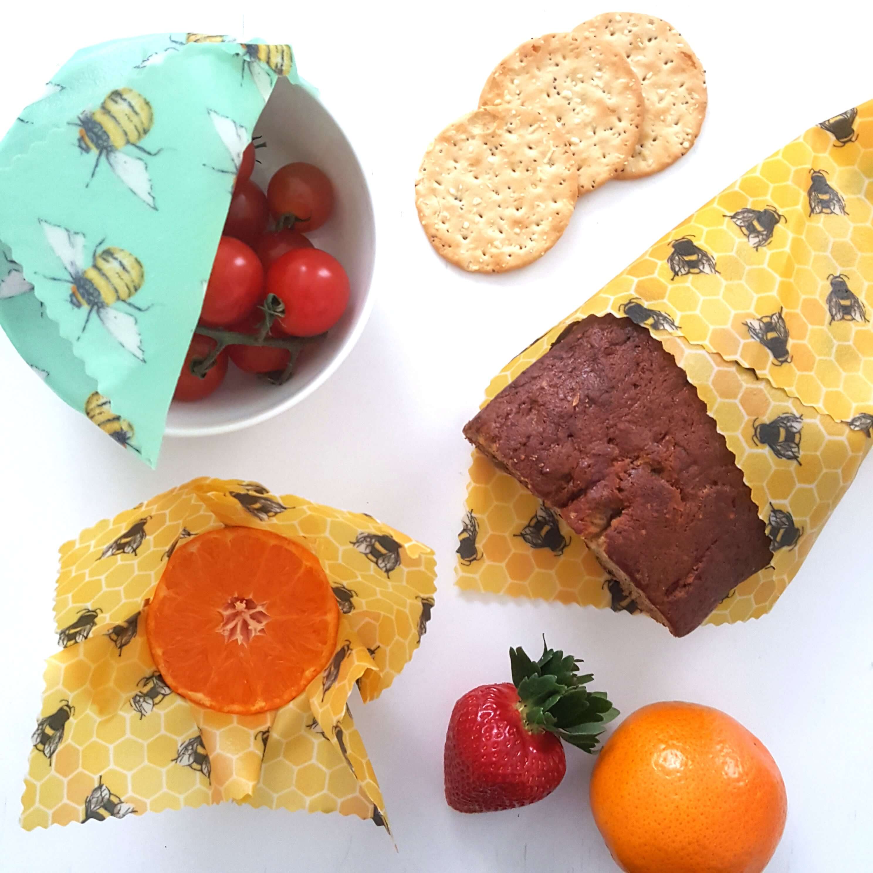 Handmade Beeswax Wraps (Set of 3) | Bee Happy