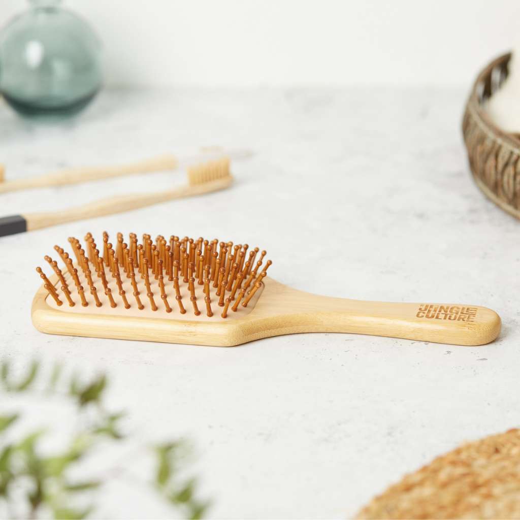 Bamboo Paddle Hairbrush | All Hair Types | Jungle Culture