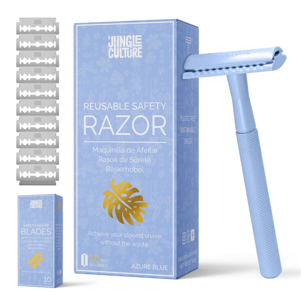 Diamond Grip Safety Razor | Includes 10 Blades