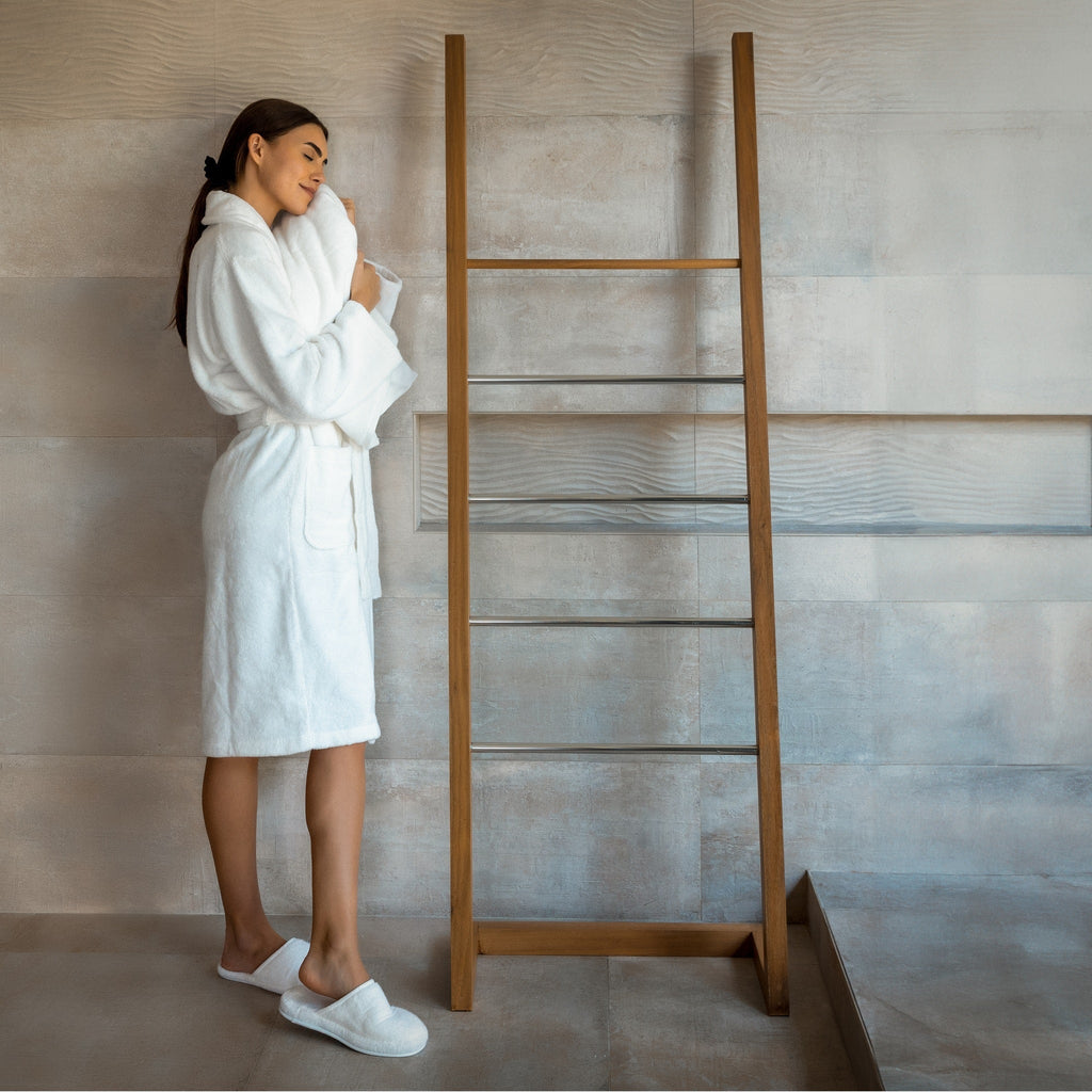 Luxury Organic Cotton Bathrobe & Slipper Set | 700 GSM | GOTS-Certified
