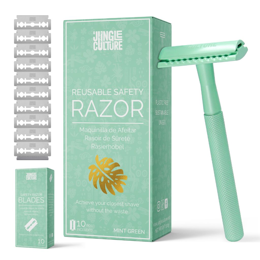 Diamond Grip Safety Razor | Includes 10 Blades