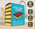 Natural Coconut & Cellulose Sponge Scourers | Pack 6, 18 or 36 | Compostable & Biodegradable