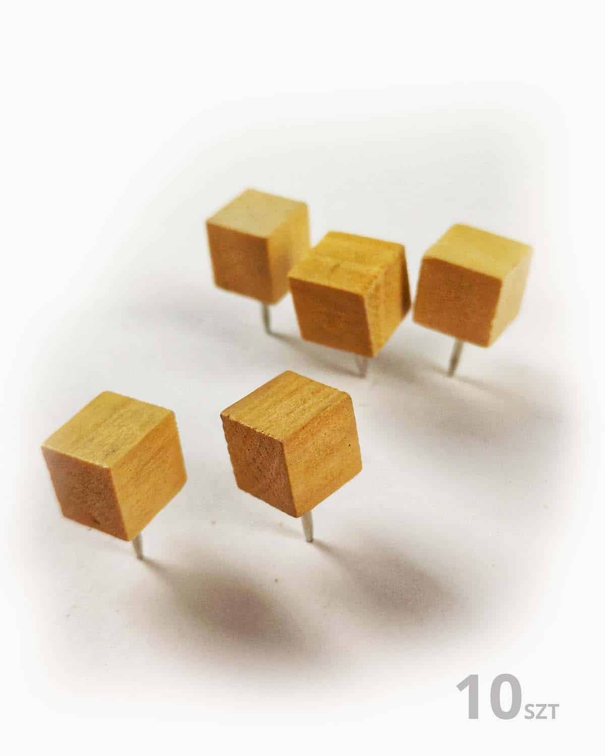Wooden pushpins 10 pcs