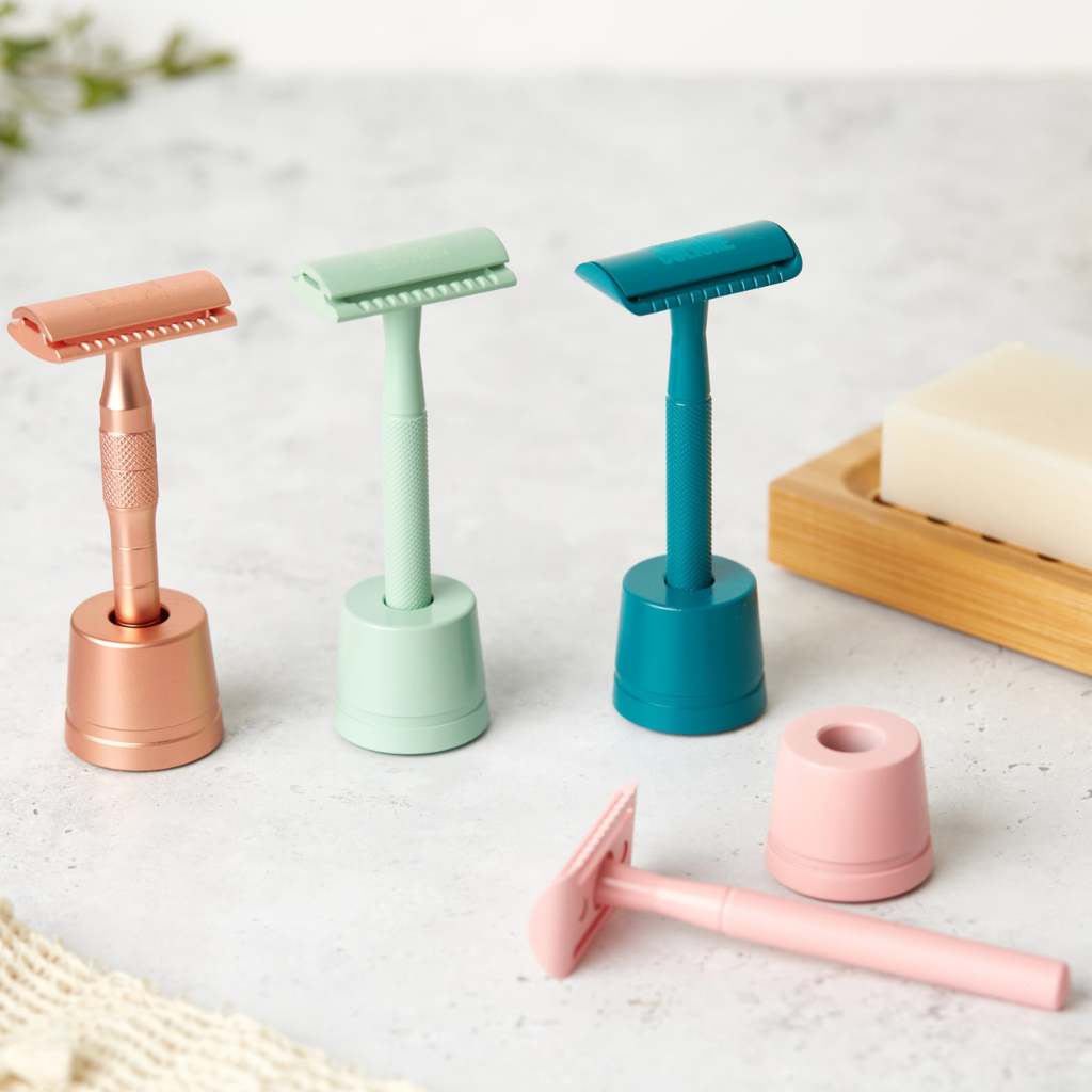 Diamond Grip Safety Razor | Includes 10 Blades
