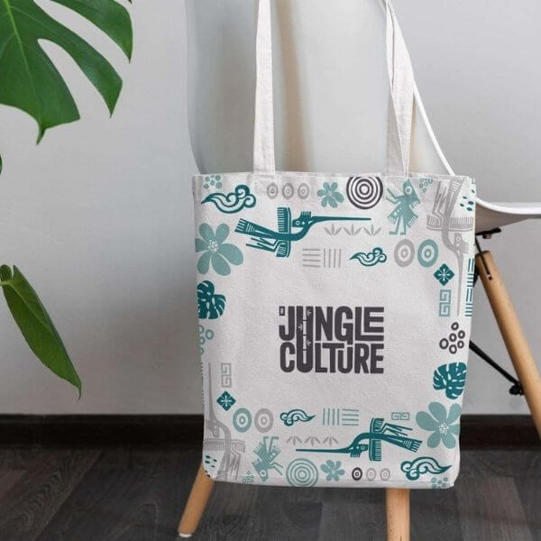 Reusable Canvas Tote Bag | Organic Cotton | Jungle Culture