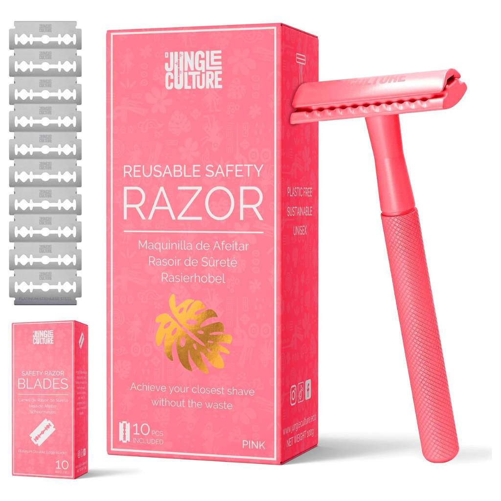 Diamond Grip Safety Razor | Includes 10 Blades