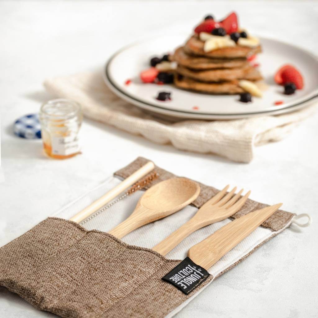Bamboo Cutlery Travel Set | 5 Colours | Jungle Culture